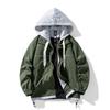 Veste à capuche pour homme, style Hong Kong, deux pièces, ample et décontractée, collection printemps-automne