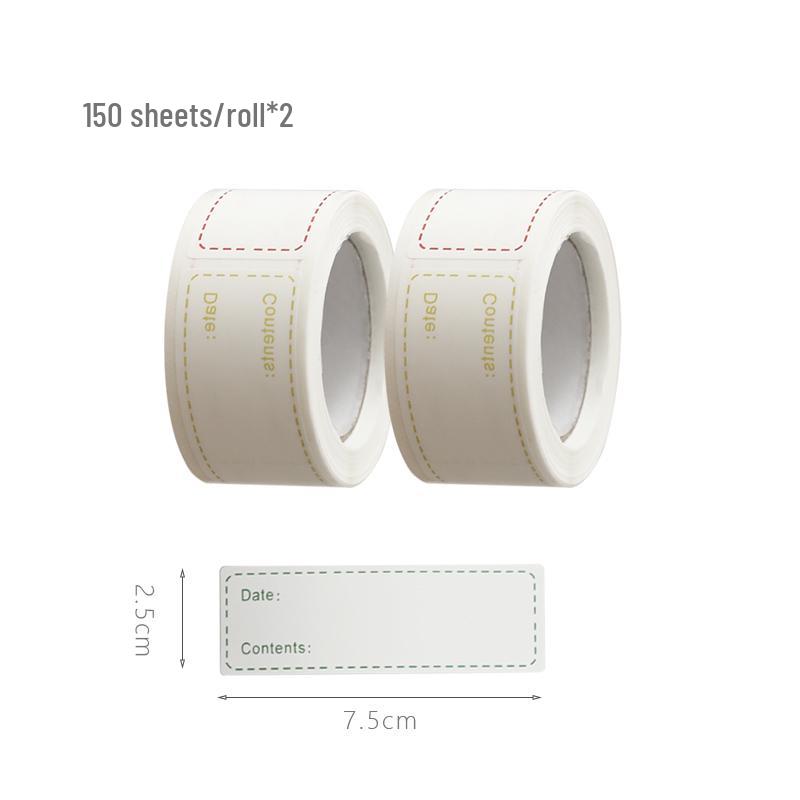 150 Waterproof No-Trace Label Sheets: Fridge/Freezer Classification & Household Sticky Notes