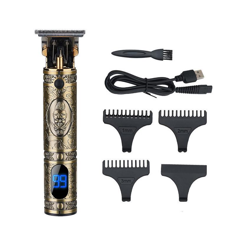 Metal Hair Clipper For Men Rechargeable Electric Hair Trimmer For Home Use
