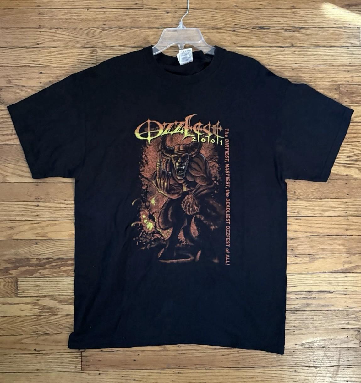 Vintage Ozzy Osbourne Ozzfest 2001 Tour Band Shirt XL Unisex T-Shirt S