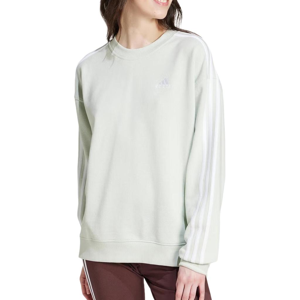 Adidas Striped Long Sleeve Crew Neck Sweatshirt Women tops IY4210