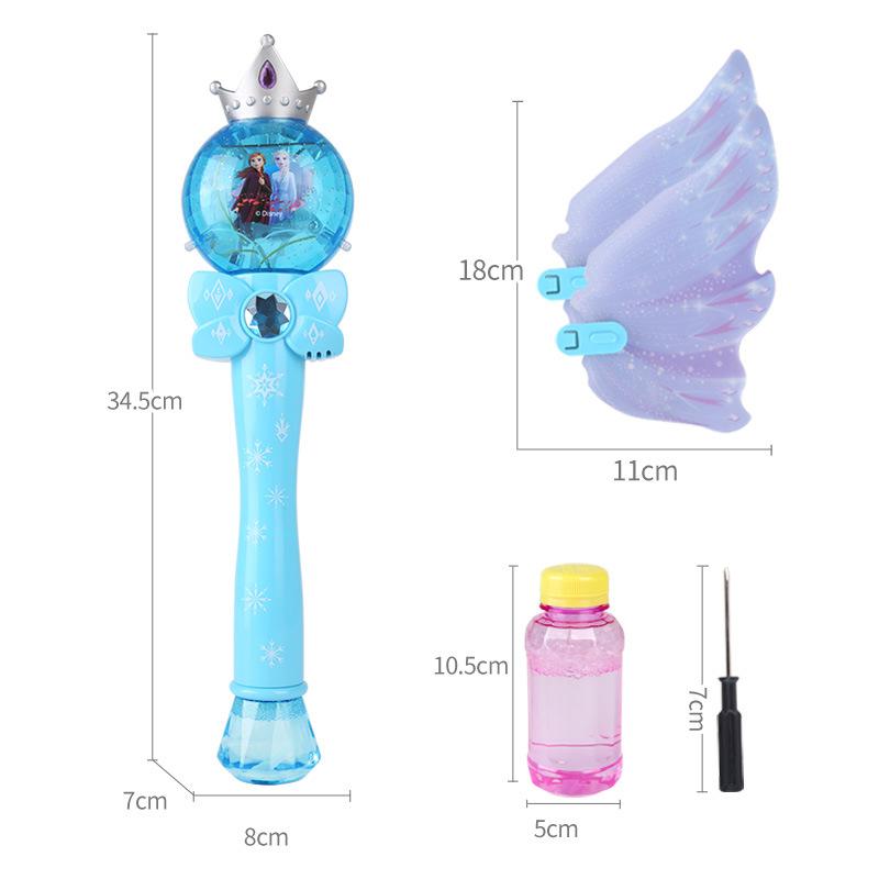 Electric Bubble Machine Automatic Handheld Fairy Toy Magic Wand Bubble Gatling Firework Kids Gift Birthday Party