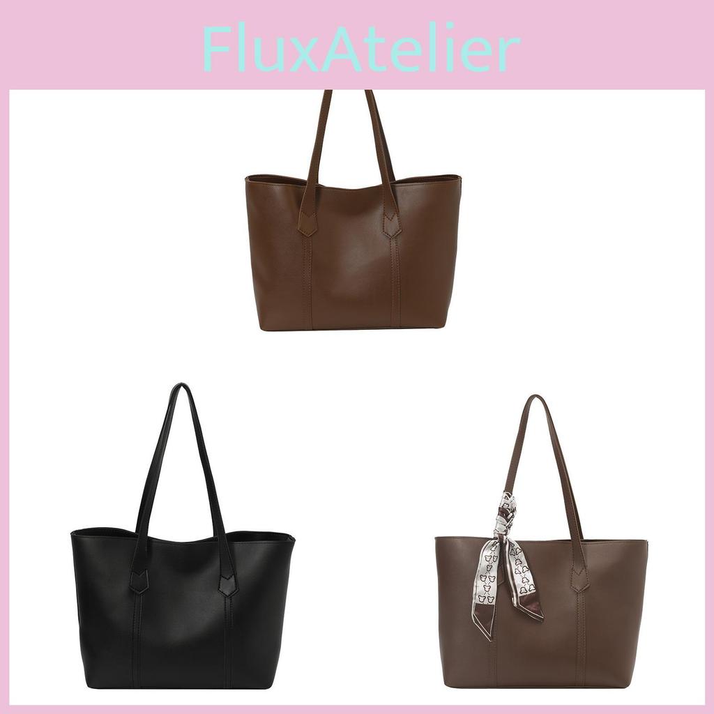 College Student Tote Bag Pu With Zipper Closure For Daily Use