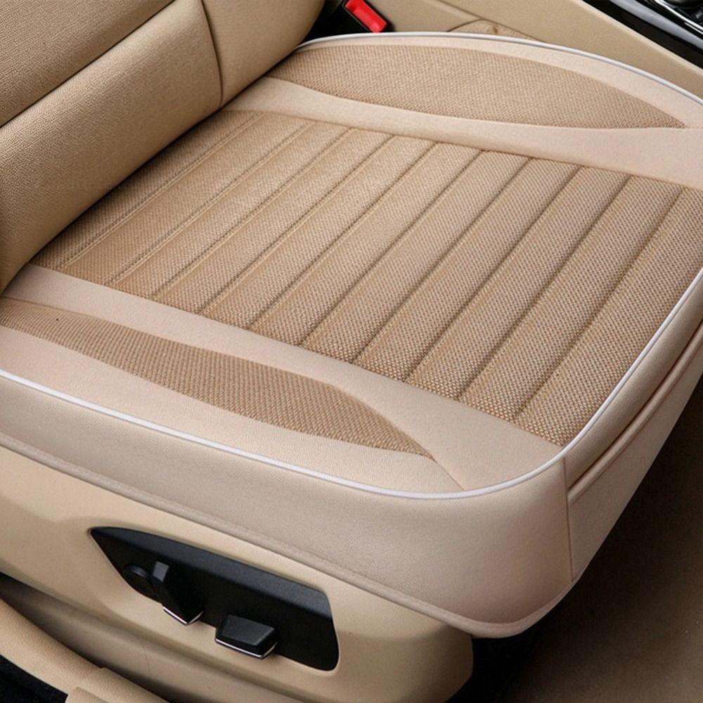 Non-slip Car Seat Cover Wear-resistant Flax Cushion Universal Auto Protector Mat Pad
