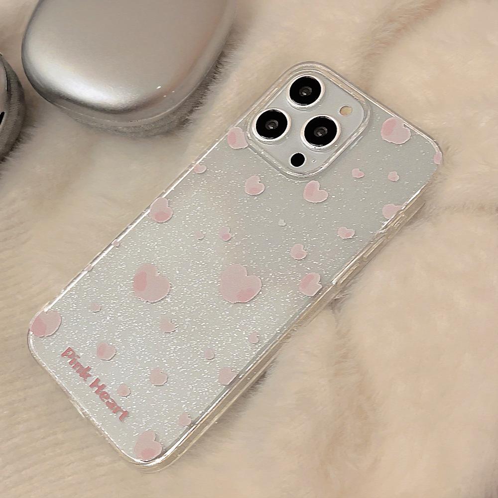 Creative Pink Heart Case for iPhone 17 iPhone 17 Pro Max
