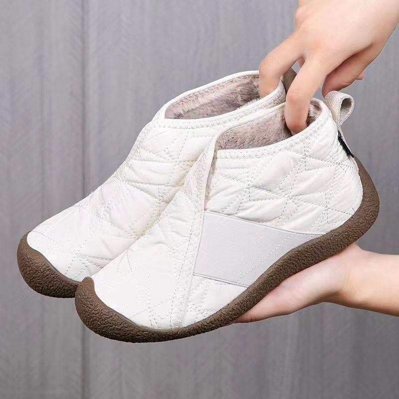 Winter New Velvet Thickened Mother Shoes Soft Sole Non-slip Comfortable Lightweight High-top Cotton Shoes