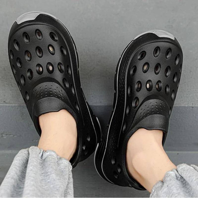Fashion Hole Man Sandals Sports with Platform Original Wholesale Luxury Designer New Summer Low Price Eva 2025 Styles Buy Shoes for Men