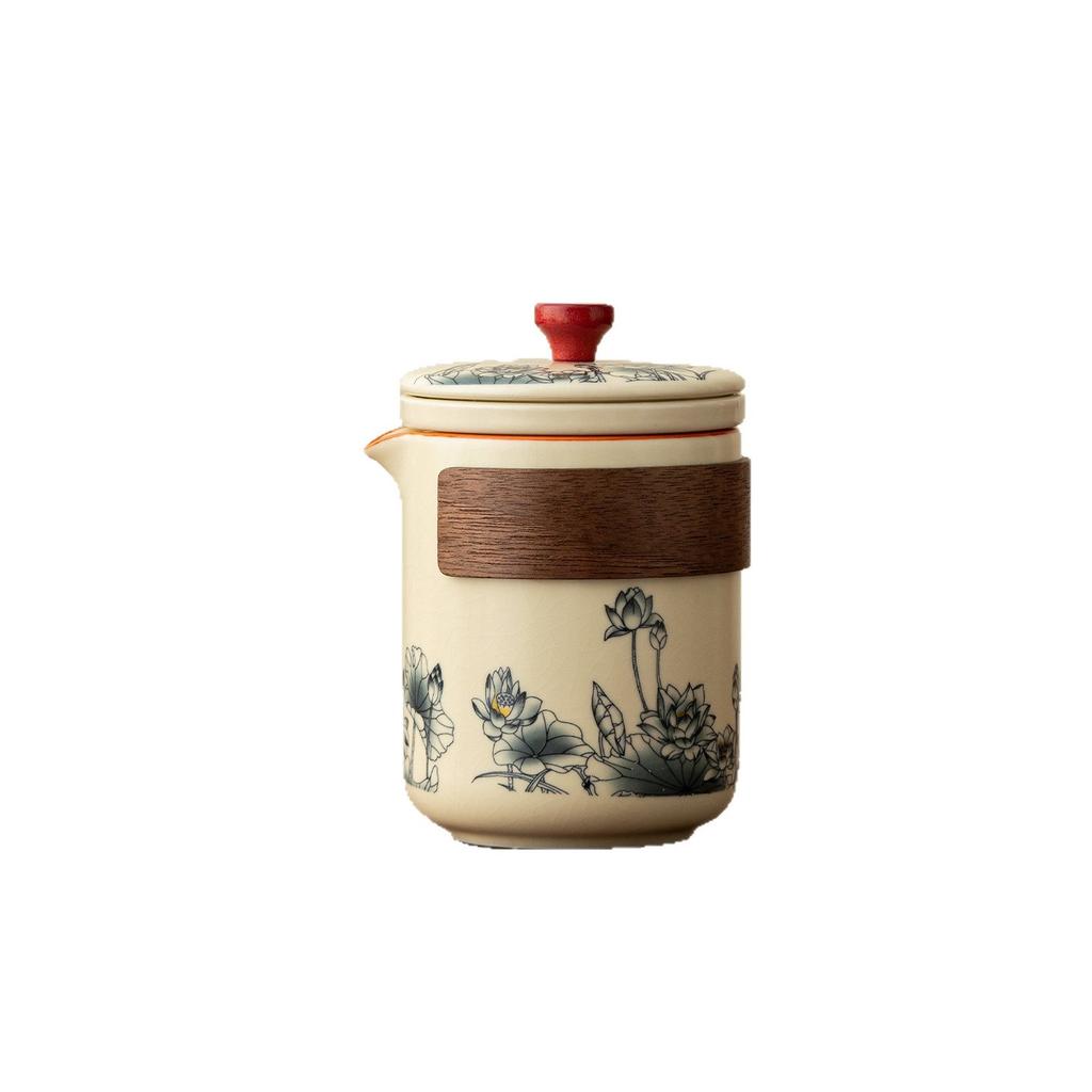 Ru kiln portable travel tea set outdoor camping tea drinking equipment souvenir gift