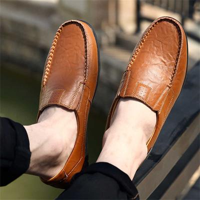 Cow Leather Without Laces Men's Luxury Brand Sneakers Mules One New Goods Street Shoes Men Sports Bascket High End Shoess