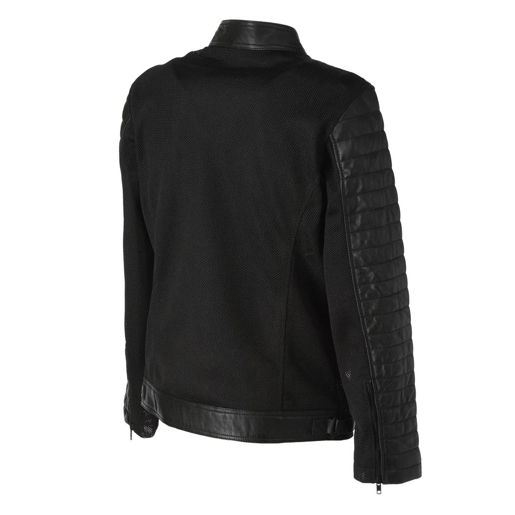 [Rise] Mesh Leather Jacket RLSJ1301 Men's Black XL