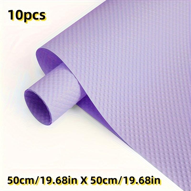 

10 шт. Упаковочная бумага для цветов, Цветочная арт-декорация, Упаковка для подарков, Крафт-бумага, Бумага с тиснением для трехмерного искусства, Бумага для букетов фиолетовый