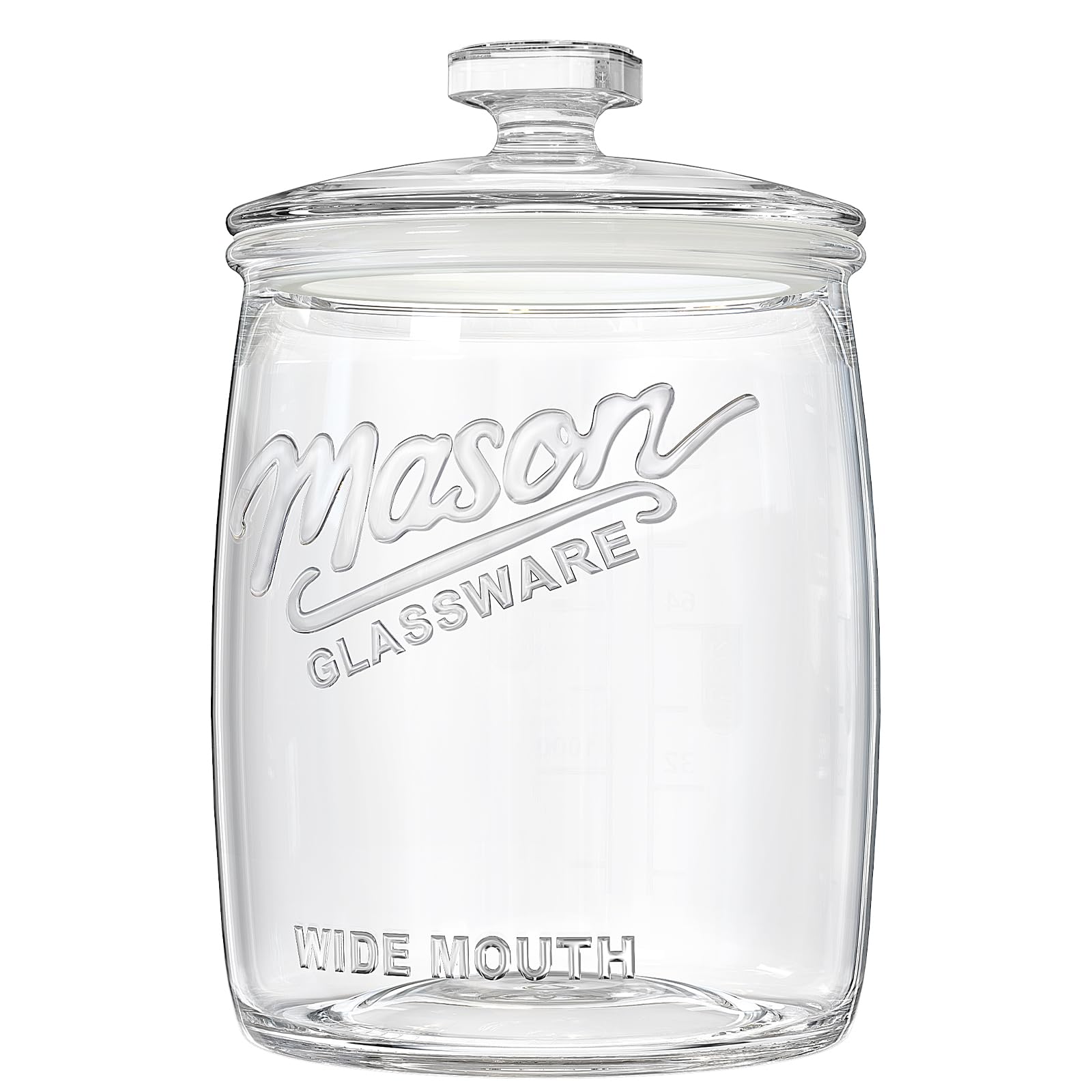 Glass Jar Rice Container Canister 3.7L Storage Jar Glass Storage Container Airtight Container Jar Mason Jar Bottle Moisture-proof Candy Container Coff