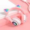 Headset Headset Cat Ear Bluetooth Headset Foldable Plug-in Luminous