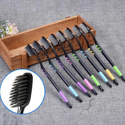 10 Adet Bambu Diş Fırçası Yumuşak Diş Fırçası Kömür Yetişkin Diş Fırçaları
