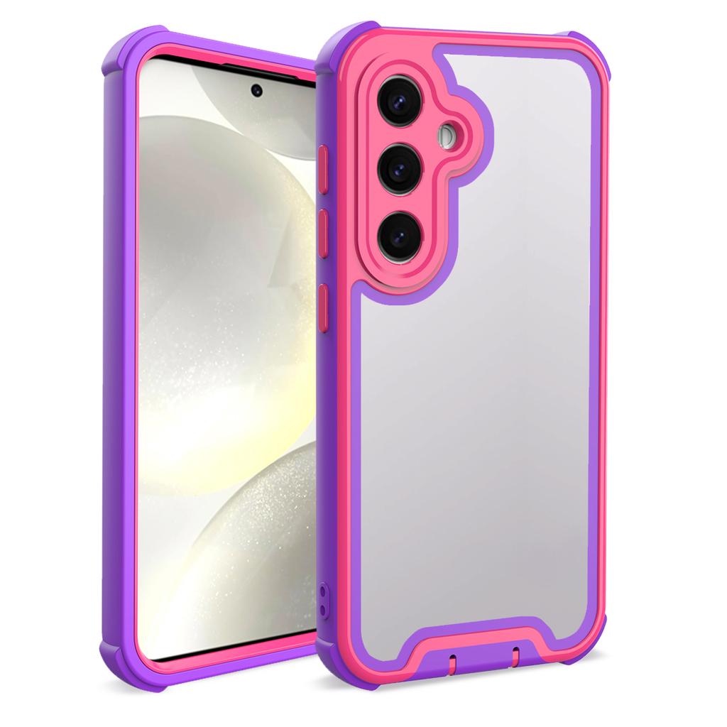 For Samsung Galaxy S24 Case Detachable 4 In 1 TPU+Acrylic+PC Shockproof Phone Cover