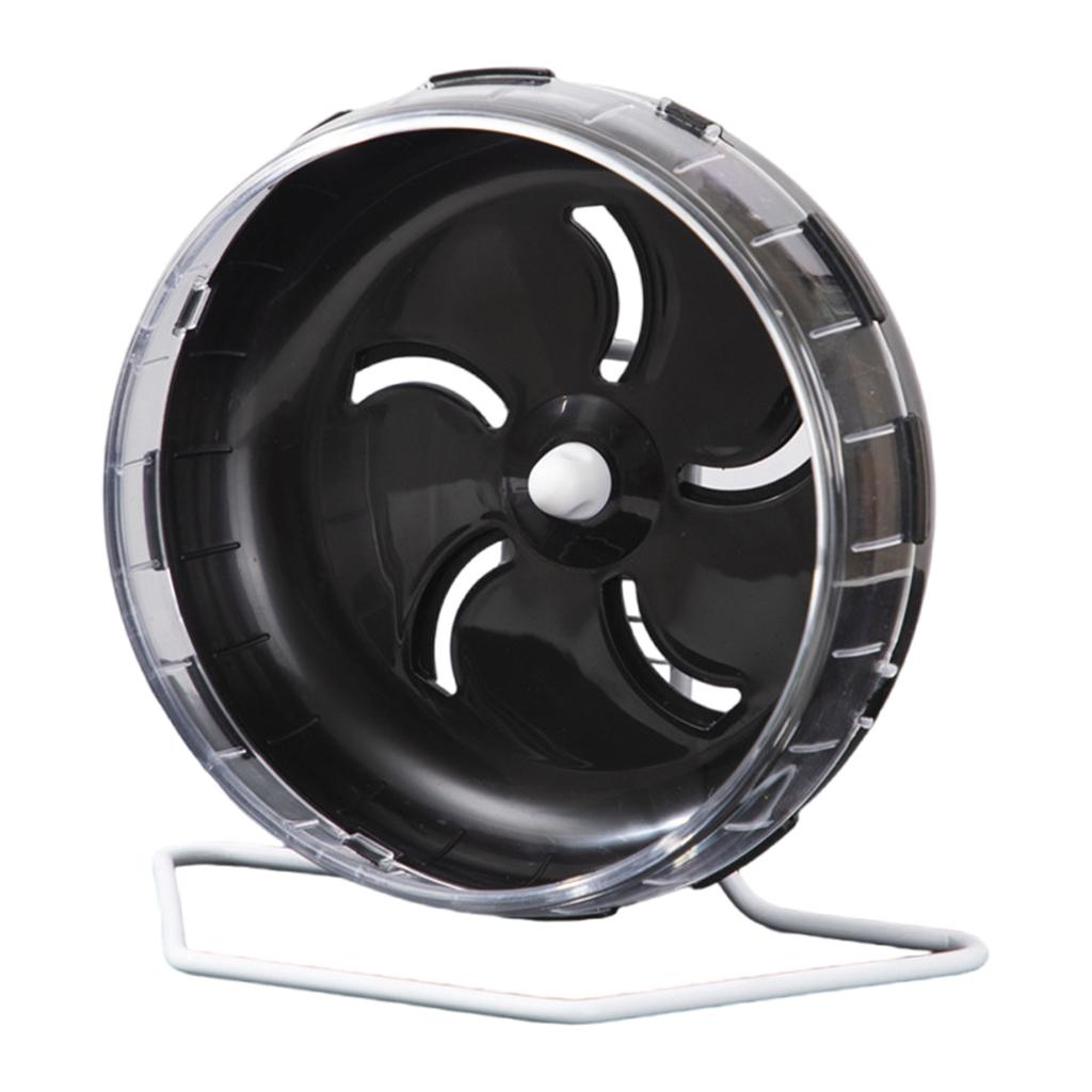 Silent Hamster Exercise Roller Toy Running Wheel Plastic for Small Pet with Stable Base Funny Pet Cage Entertainment Toy