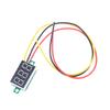 2Pcs Dc 0-100V Led Digital Voltmeter 0.36" Red Green Blue Voltage Detector For Car 12V Mobile Power