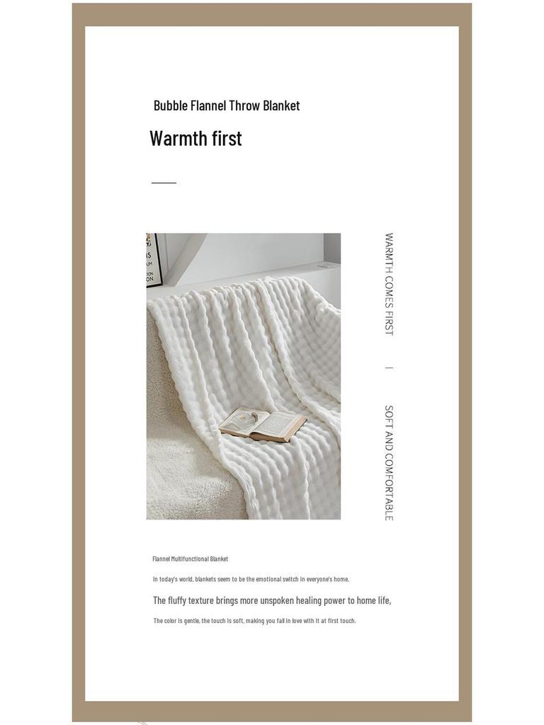 Bubble Rabbit Superweiche Flanelldecke - Nickerchen-/Sofadecke