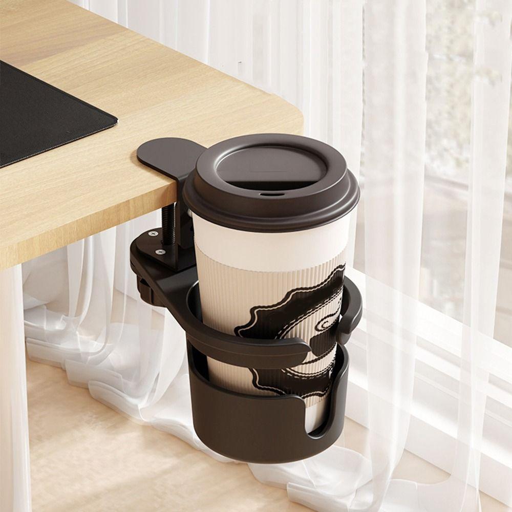 Anti-Spill Rotating Mug Holder Plastic Deskside Mug Holder Sturdy Coffee Mugs Bottles Rack  Office