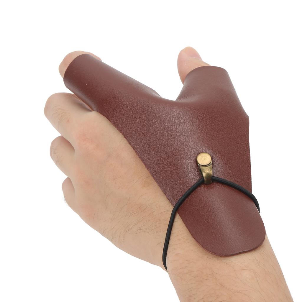 Archery Hand Guard Protector PU Leather   Shooting Hand Guard Glove for Traditional Archery Outdoor