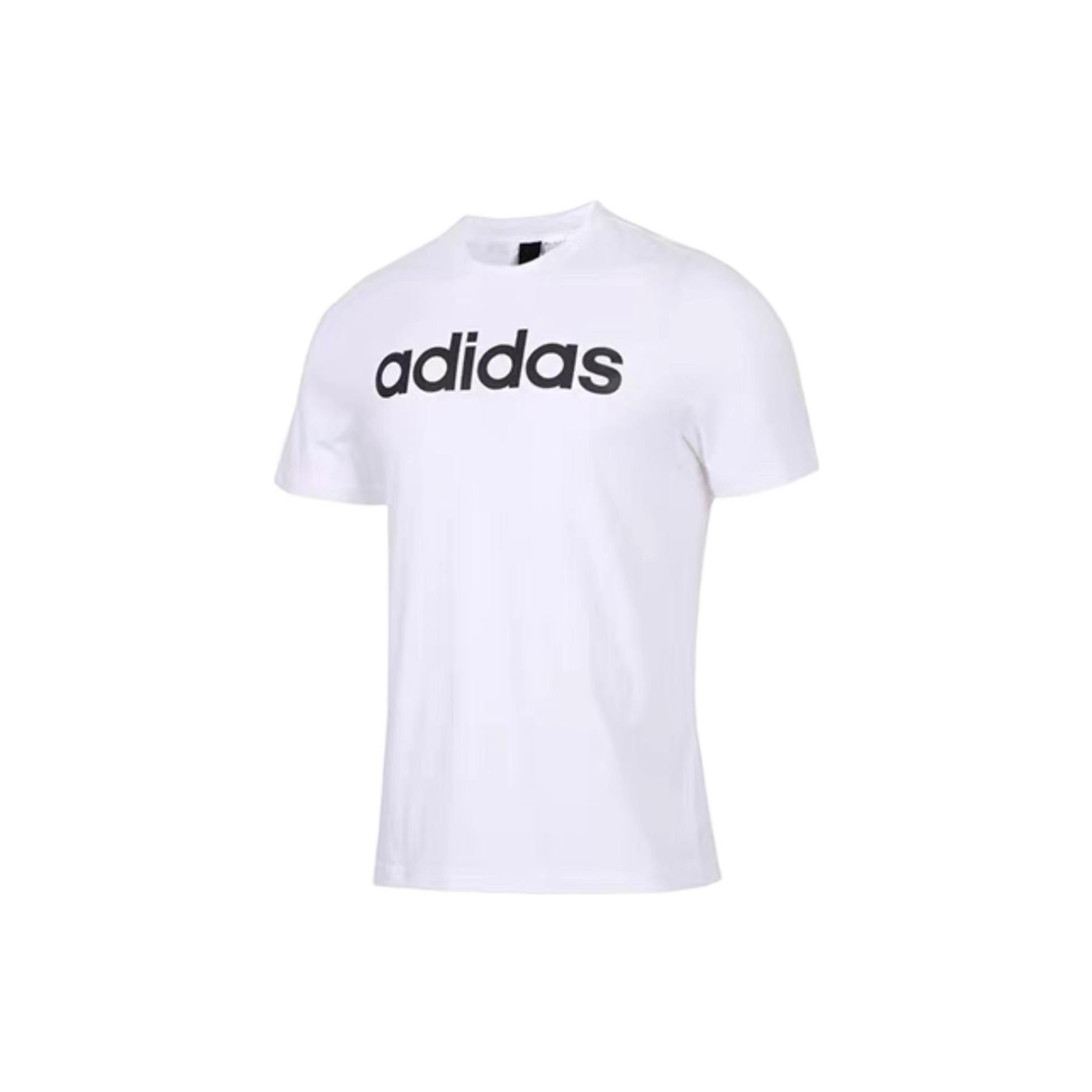

Футболка с круглым вырезом Adidas с логотипом, мужские топы, белая CW3589 XL