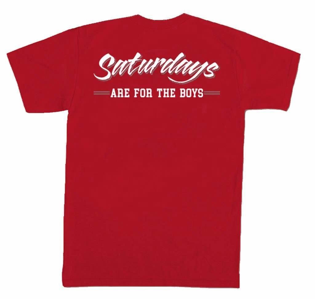 

Old Row Saturday Are For Boys Short Sleeve Comfort Colors Pocket T-Shirt M