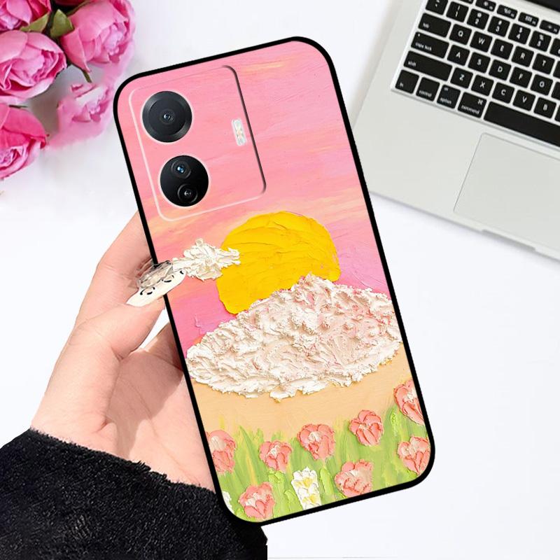Für iQOO Z6 Pro 5G Hülle Z6 Niedliche Cartoon Silikon Weiche TPU Handyhülle Für Vivo iQOO Z6 Lite Z6x Stoßfest Hülle Bumper Fundas