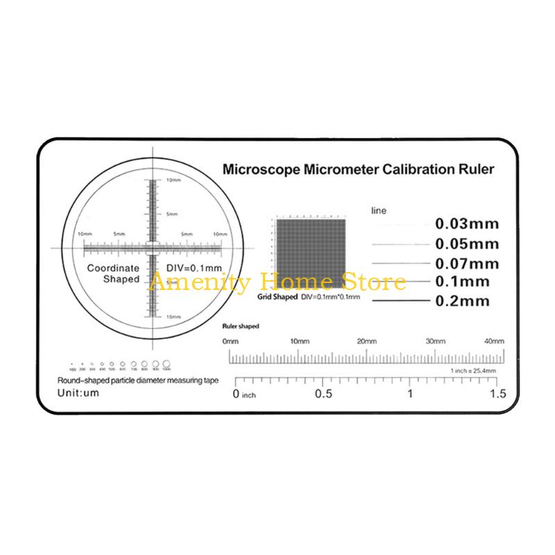 F26C Micrometer Scale with 0.1mm Increment for Clear Viewing Under Microscope Micrometer for Researcher