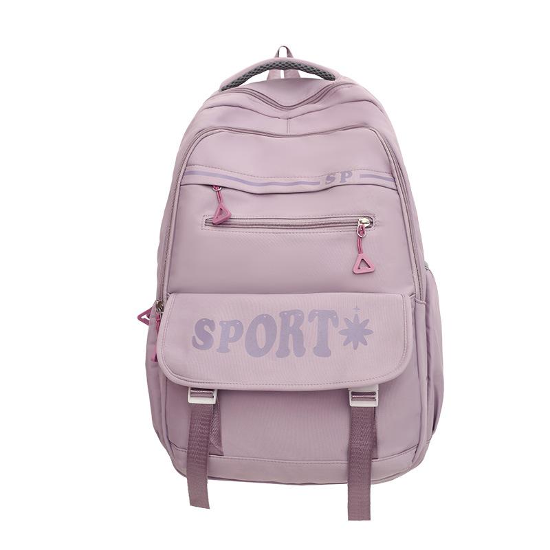 Schoolbag Backpack Premium Student School Bag Casual Versatile School Bag Korean Edition Large Capacity College Style Computer Bag Travel Bag