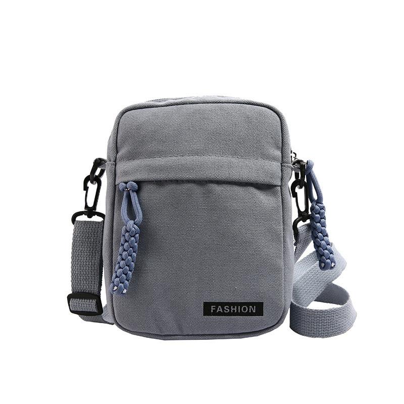 Crossbody Bag Canvas Mini Zipper Purse For Women Daily Casual Phone Pocket