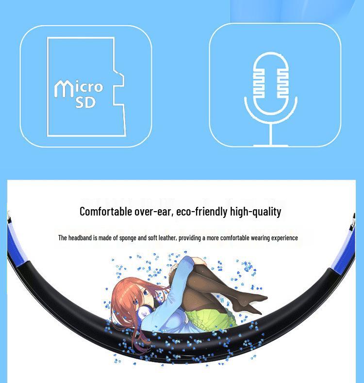 Nakano Miku Fünf gleiche Bräute Bluetooth Drahtlose Anime-Kopfhörer