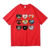 Love 2025 Summer Pure Cotton Men S and Women S 2D Style Graffiti Picture Print Trendy T-shirt Tops with Multiple Styles