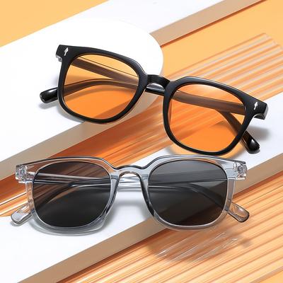 Klassieke Retro Mannen Kleine Vierkante Montuur Zonnebril Buiten Mannen Rijden Zonnescherm Bril Mode Vrouwen Zonneklep Brillen