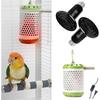 Bird Cage Heater With 2 Bulbs-E27 110V-For Parakeets, Chickens, Parrots-Thermostatic Socket, No-Light Lamp