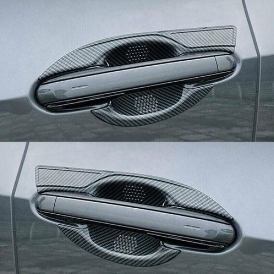 For Lexus NX350 450h+ 22-25 Carbon Fiber Car Door Handle Bowl Molding Cover Trim