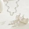 3-teiliges Damenmode-Trend Kupfer-Krallenketten-Serie Quaste Zirkon Halskette Ohrringe Zirkon-Set Hochzeit Bankett Party Feiertagsgeschenk