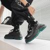 Thick-soled Martin Boots, Socks, Tooling Boots, Casual Trendy Shoes, Niche Design, British Style High-top Men's Shoes In Spring and Autumn