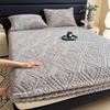 Home Milk Velvet Bed Sheet/Single/Super Single/Large/Extra Large Warm Soft Bed Sheet Mattress for Autumn Winter Home Furnishings