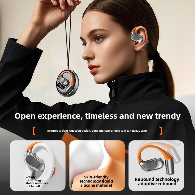 Otočná Sluchátka s Háčkem za Ucho Bluetooth Sluchátka Ultra-dlouhá Životnost Potlačení Hluku