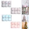 Decorative Balls Christmas Tree Hanging Baubles Set Macaron Foam Shatterproof Ornaments Portable for Home and Event Decor