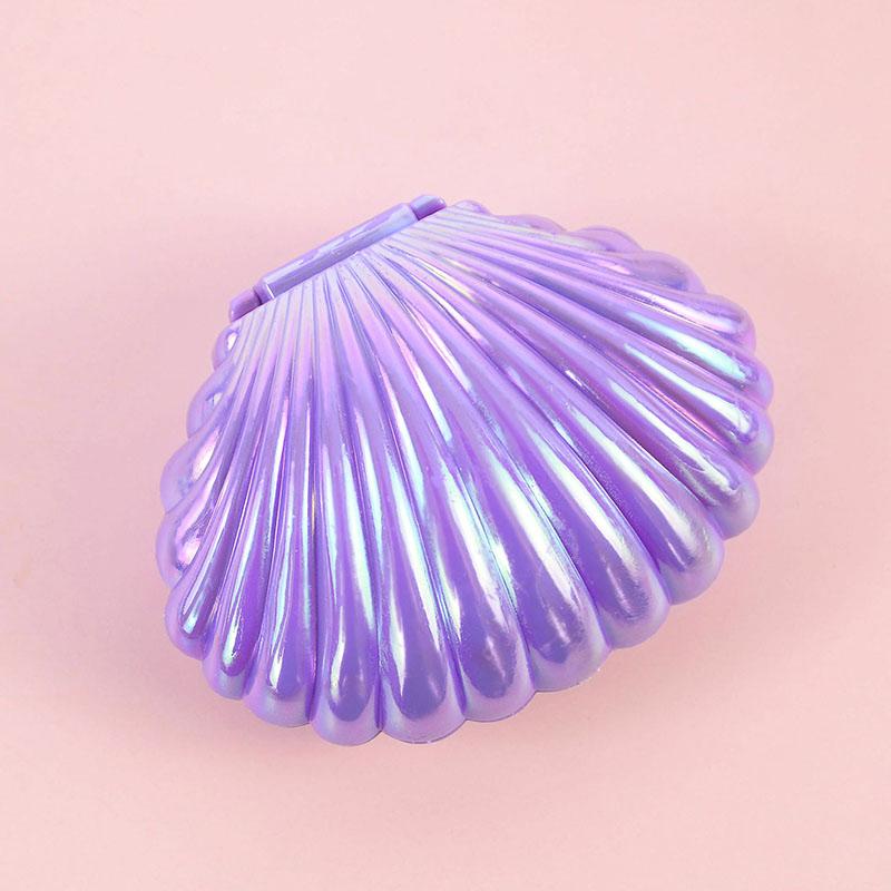 5pcs Colorful Shell Shaped Candy Gift Box Small Gift Jewelry Storage Box Girl Mermaid Theme Party Decorations Wedding Engagement