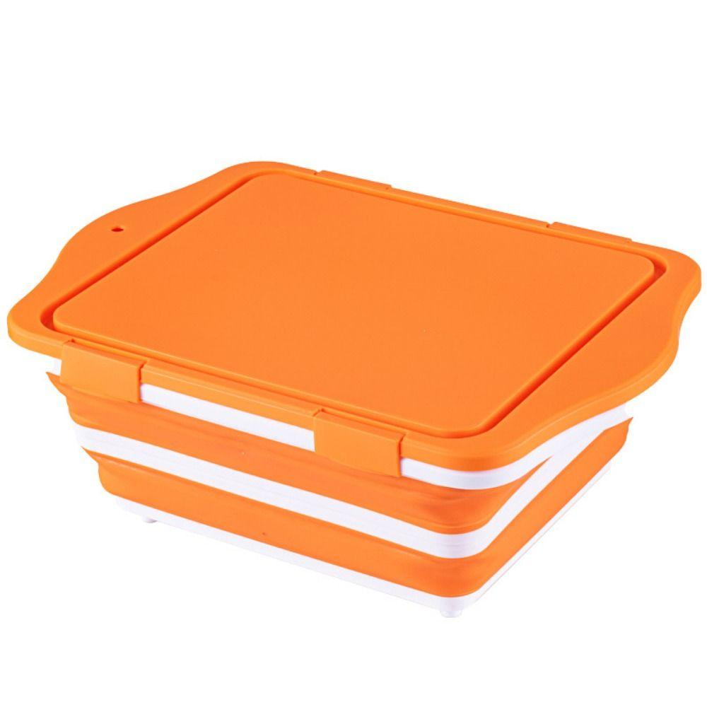 BPA Free Folding Vegetable Board Space Saving Fruit Basket Foldable Wash Basin  Kitchen Use