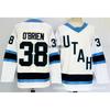Vintage Utah Hockey Jersey 9 Embroidered Ice Practice Shirt Mens Cotton Blend Retro Team Uniform