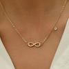 Fashion Figure 8 Pendant Necklace Female Simple Collarbone Chain Jewelry