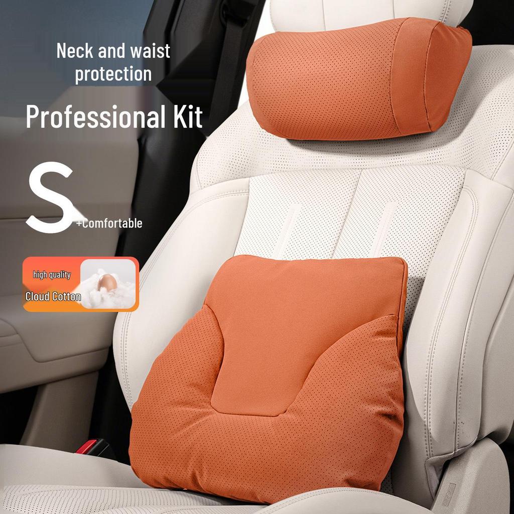 High-Grade Cute Neck Pillow & Lumbar Support for Tesla Seats