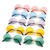 Fashion Disco Hippie Women Men Circle Glasses Round Sunglasses Metal Sun Glasses   Funny Parties For Both Men And Women Eyewear