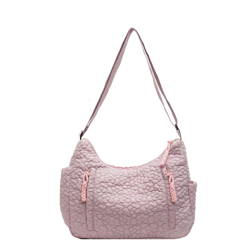 

New flower straw dumpling bag, light and versatile large capacity. белый
