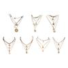 Distinct Layers Choker Necklace Classic And Fashionable Necklace For Women Pendant Necklace Retro