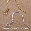 1 Pair Earring Hook Earhook Dangling Earrings Hooks Bead Clasp Fitting Jewelry Making Findings Handicraft Accessory
