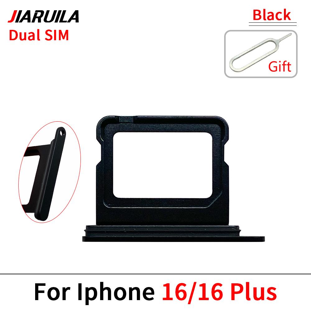 SIM-Kartenfach für iPhone 16 Plus / für iPhone 16 Pro Max Dual Micro-SIM-Kartensteckplatzfach Halter SD-Kartenleser Ersatzteile